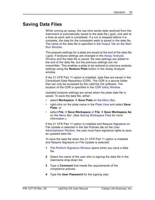 LabChip GX/GXII User Manual