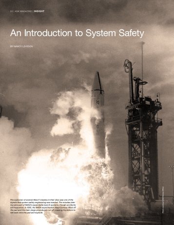 An Introduction to System Safety - NASA ASK Magazine