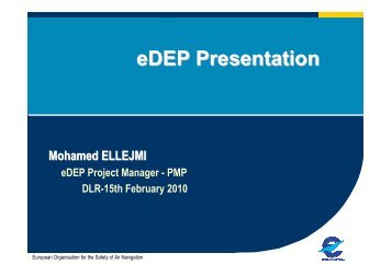 eDEP presentation - EUROCONTROL Experimental Centre