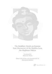 The Buddha's Words on Kamma - DharmaFlower.Net