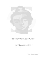 THE FOUR NOBLE TRUTHS By Ajahn Sumedho - DharmaFlower.Net