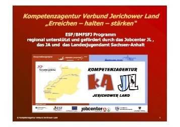 Kompetenzagentur Verbund Jerichower Land - Jugendwerk ...