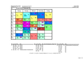 Aktueller Stundenplan - Realschule Plus Eich