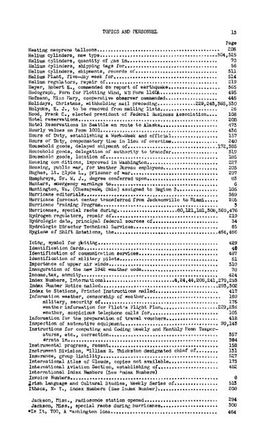 Weather Bureau topics and personnel / United ... - Index of - NOAA