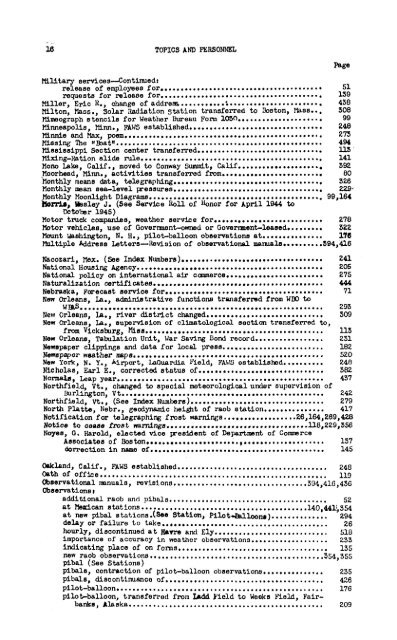 Weather Bureau topics and personnel / United ... - Index of - NOAA