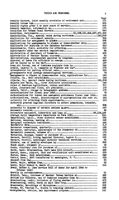 Weather Bureau topics and personnel / United ... - Index of - NOAA