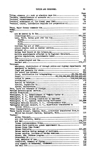 Weather Bureau topics and personnel / United ... - Index of - NOAA