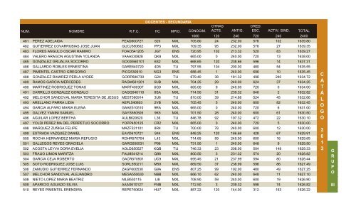 Catalago Escalafonario 2013 - Snte37.com