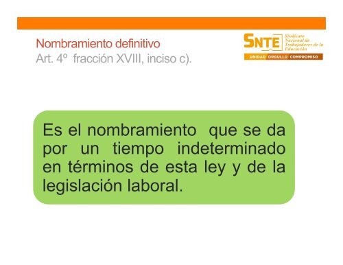 LEY GENERAL DEL SERVICIO PROFESIONAL DOCENTE. - SNTE