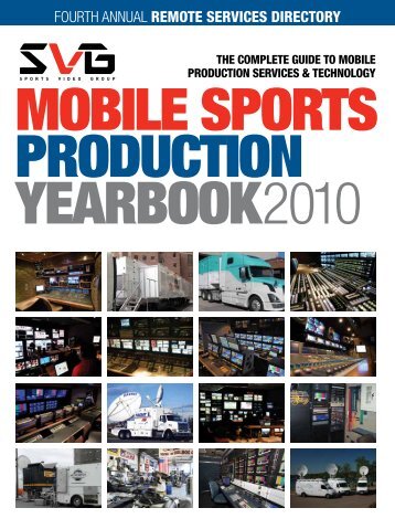FOURTH ANNUAL Remote seRvices DiRectoRY - Sports  Video Group