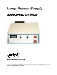 LPS-250B Users Manual PTI - Photon Technology International