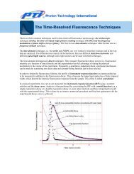 The Time-Resolved Fluorescence Techniques - Photon Technology ...