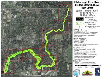 Hillsborough River Bathymetry Map at Sligh Ave. West