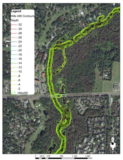 Hillsborough River Bathymetry Map at Sligh Ave. West