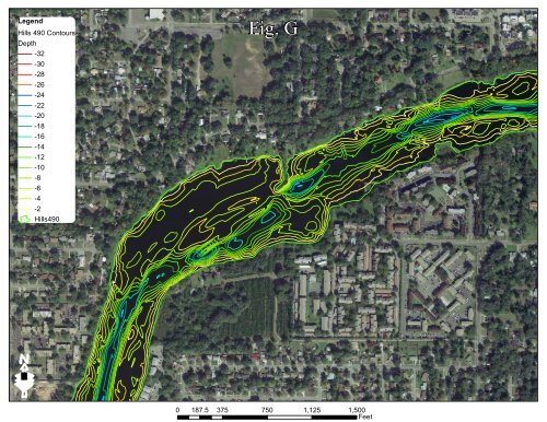 Hillsborough River Bathymetry Map at Sligh Ave. West