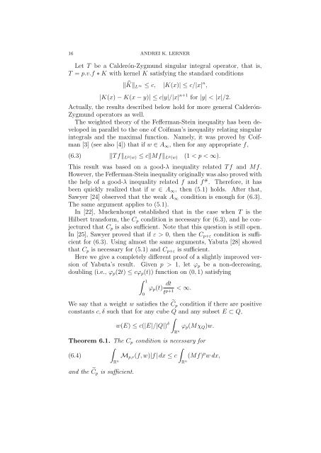 SOME REMARKS ON THE FEFFERMAN-STEIN INEQUALITY 1 ...