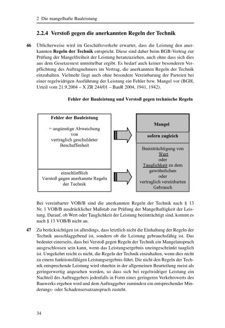 2.2.3 Fehler der Bauleistung