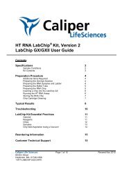 HT RNA LabChip Kit, Version 2 LabChip GX/GXII User Guide