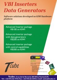 VBI Inserters Data Generators Software solutions developed on KIWI ...