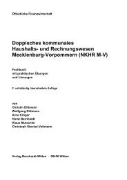 und Rechnungswesen Mecklenburg-Vorpommern - Verlag Bernhardt