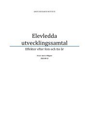 Elevledda utvecklingssamtal - GÃ¶r vÃ¥r kunskap till din egen