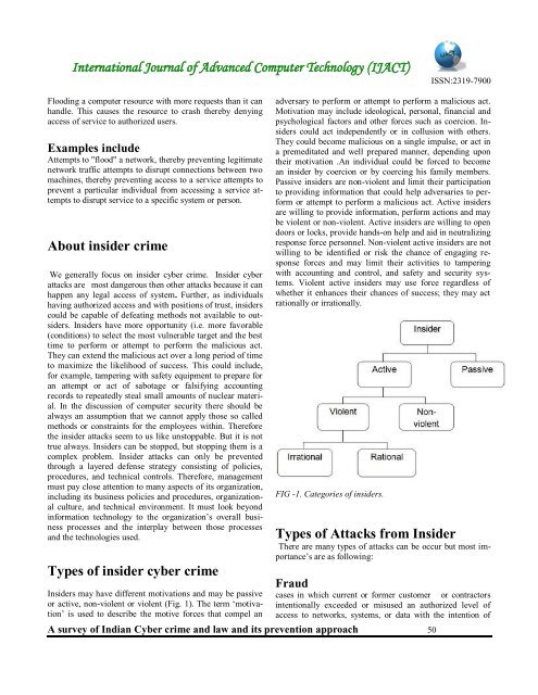 A survey of Indian Cyber crime and law and its pre- vention approach