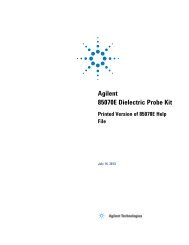 Agilent 85070E Dielectric Probe Kit - Agilent Network Analyzer ...