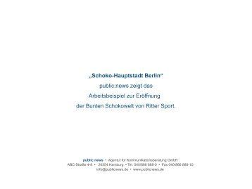 Schoko-Hauptstadt Berlin - public:news