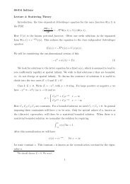 the time-dependent Schrödinger equation for the wave function Ψ(x