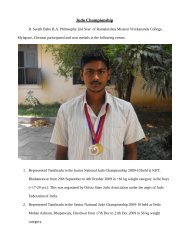Judo Championship - Ramakrishna Mission Vivekananda College
