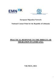 practical response to the irregular migration in lithuania vilnius, 2011