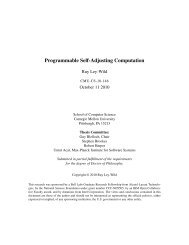 Programmable Self-Adjusting Computation - CiteSeer