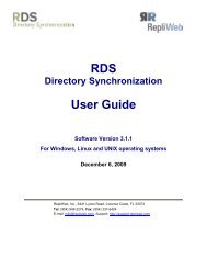 RDS v3.1.1 User Guide - Attunity