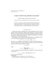 FLOQUET THEORY FOR q-DIFFERENCE EQUATIONS Floquet ...