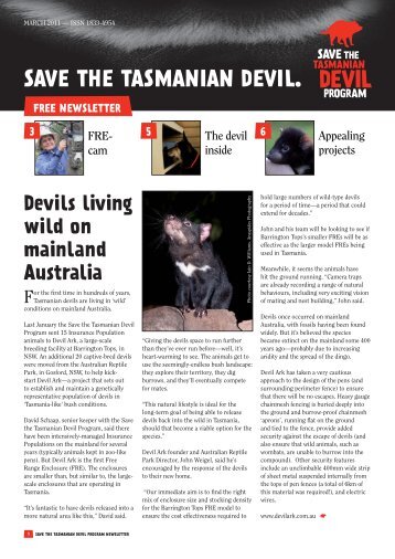 save the tasmanian devil appeal