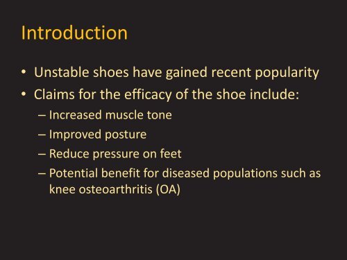 The Effect of Unstable Shoes on Knee Joint Reaction Forces