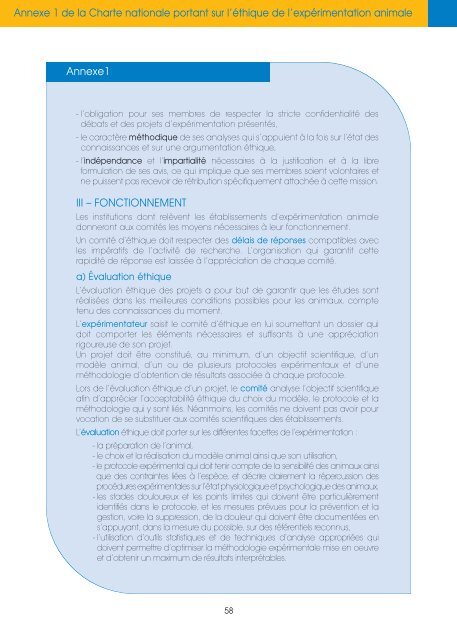 Guide de l'Ã©valuation Ã©thique des Ã©tudes sur animaux - Aaalac