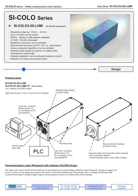 SI-COLO Series - Pulsotronic GmbH & Co. KG