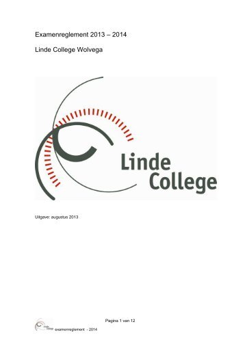 Examenreglement 2004 - Linde College