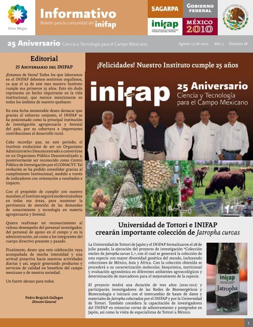 BoletÃ­n Informativo INIFAP # 28
