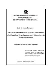 Leila de Souza Conegero Estudos Visando a SÃ­ntese de AlcalÃ³ides ...