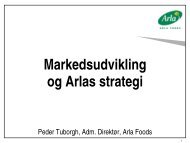 Markedsudvikling og Arlas strategi