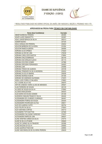 TÃ©cnico em Contabilidade - Crc SP