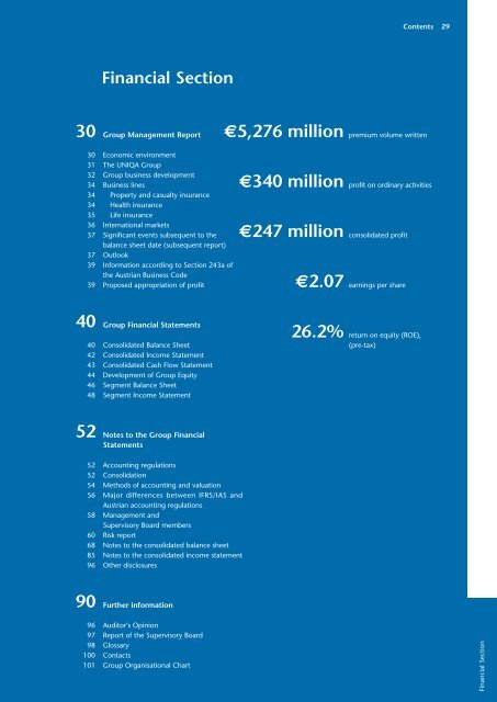 Group Financial Statements - UNIQA Group Report 2012