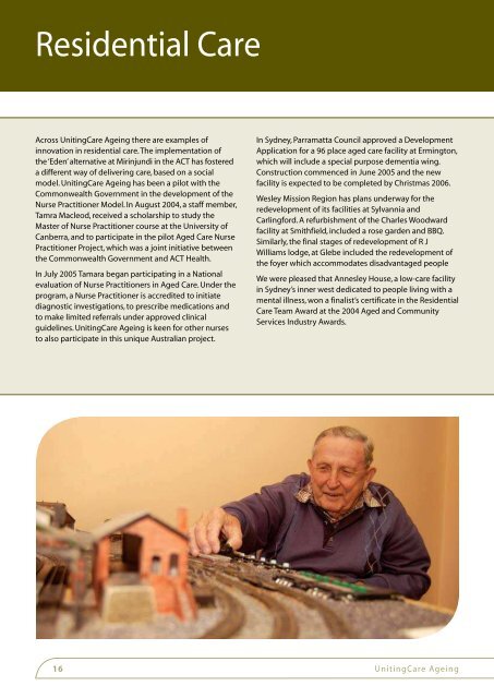 Annual Report 2005 - UnitingCare Ageing