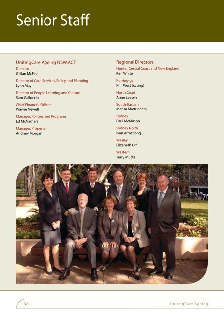 Annual Report 2005 - UnitingCare Ageing