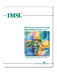 IMSL MATH/LIBRARY Volume 2