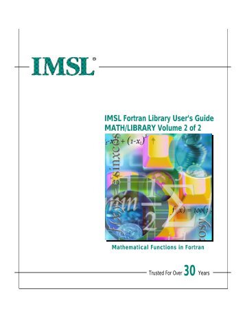 IMSL MATH/LIBRARY Volume 2