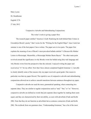 list of commonly usedconj