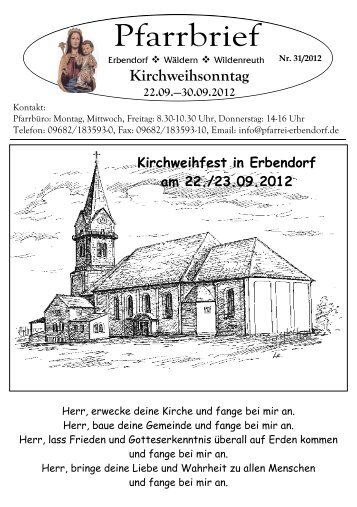 Kirchweihsonntag - Pfarrei Erbendorf